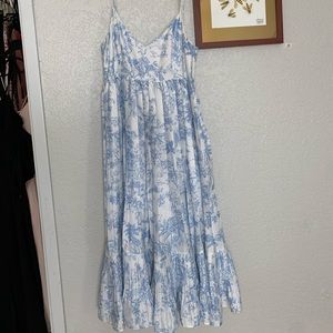 H&M pleated midi dress